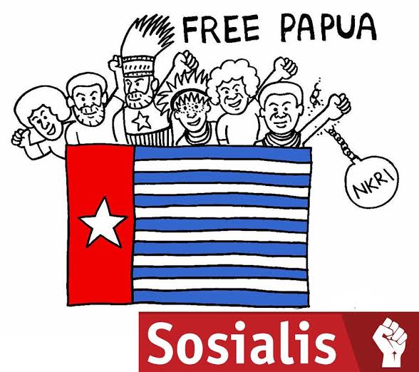 Solidaritas Papua Merdeka dari Partai Sosialis Malaysia (PSM). Gambar oleh PSM.