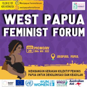 Flyer acara West Papua Feminist Forum (WPFF). Foto: dokumentasi West Papua Feminist Forum (WPFF).