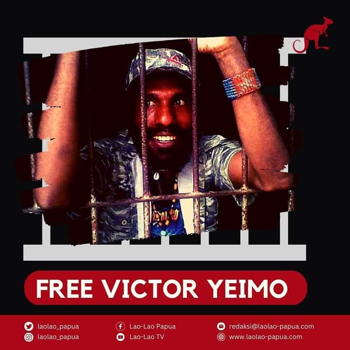 Free Victor Yeimo flyer dari laolao-papua.com