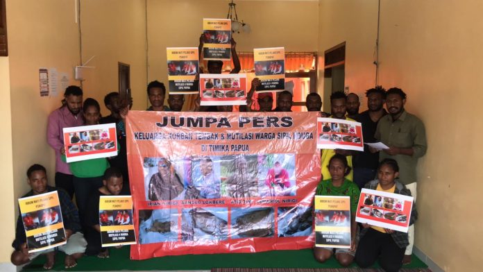 Mahasiswa dan Keluarga Korban saat Jumpa Pers di Jogja. Foto dok AMP.
