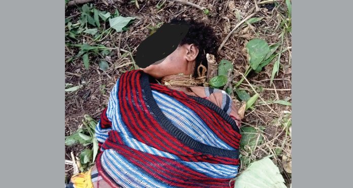Foto satu dari dua mama Papua berinisial AK dan IS yang dibunuh secara biadab yang diduga dilakukan oleh militer Indonesia pada 11 Oktober 2023. Foto ilustrasi.