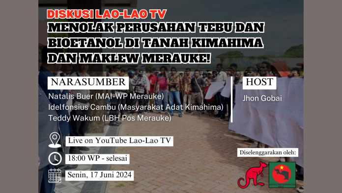 Poster diskusi Lao-Lao Papua