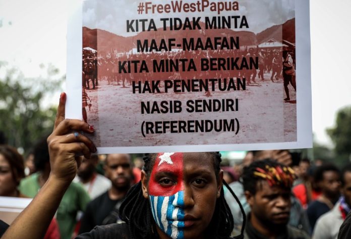 Aksi tolak rasisme di Jakarta tahun 2019. Foto dari kompas.com
